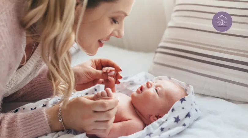 parent bonding with newborn through attentive listening and gentle care
